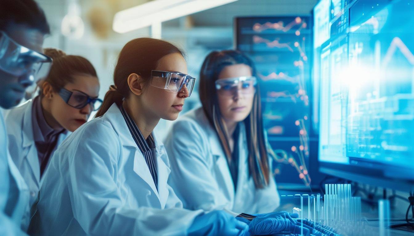 research team digital background